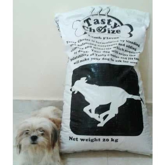 Makanan anjing Karungan Tasty choice dog food Lamb 20kg