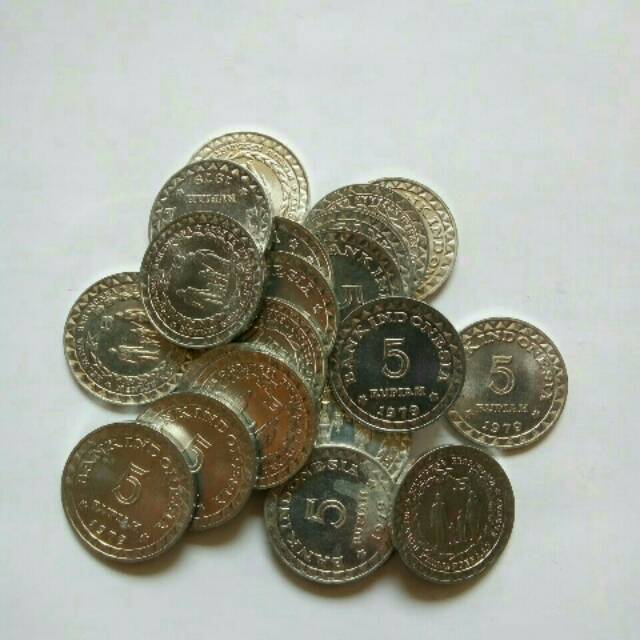 Uang Kuno koin rp5 atau 5 rupiah KB kecil