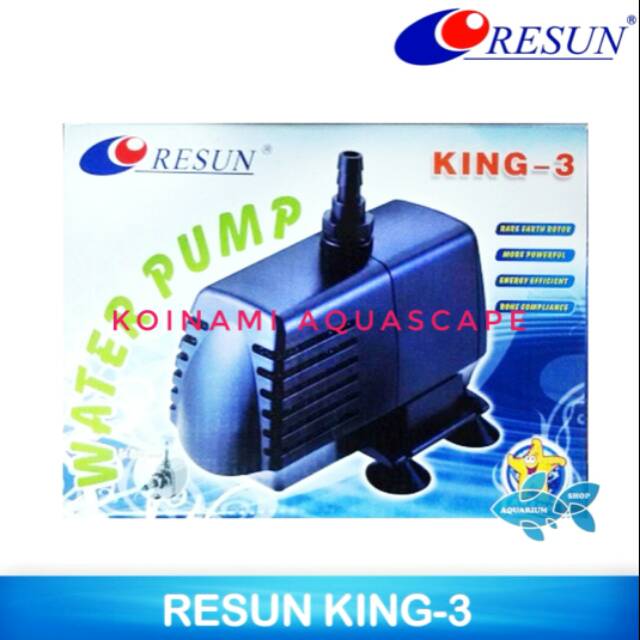 RESUN KING-3 / pompa celup kolam ikan koi / aquarium aqua scape / filter / air / 2400 liter