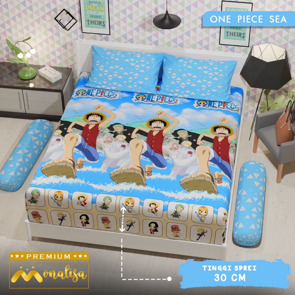 Monalisa Premium Sprei Uk 160/180 T 30 - One Piece Sea