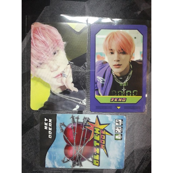 PC PHOTOCARD MATCHING CARD GAME NCT DREAM GLITCH MODE JENO SET (PC STICKER, PC KONSEP)