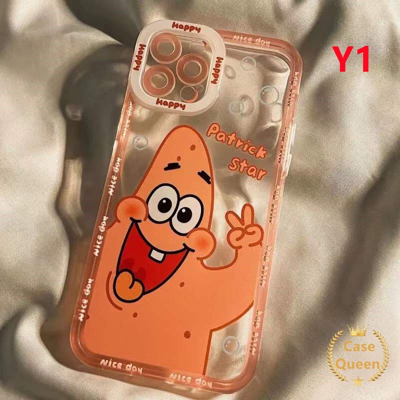 Casing mewah Redmi A1 10 10A 9A 9 9T 9C Nfc Redmi Note 9S 11 11S 10 10S 10Pro Max SpongeBob Patrick Star Soft Cover