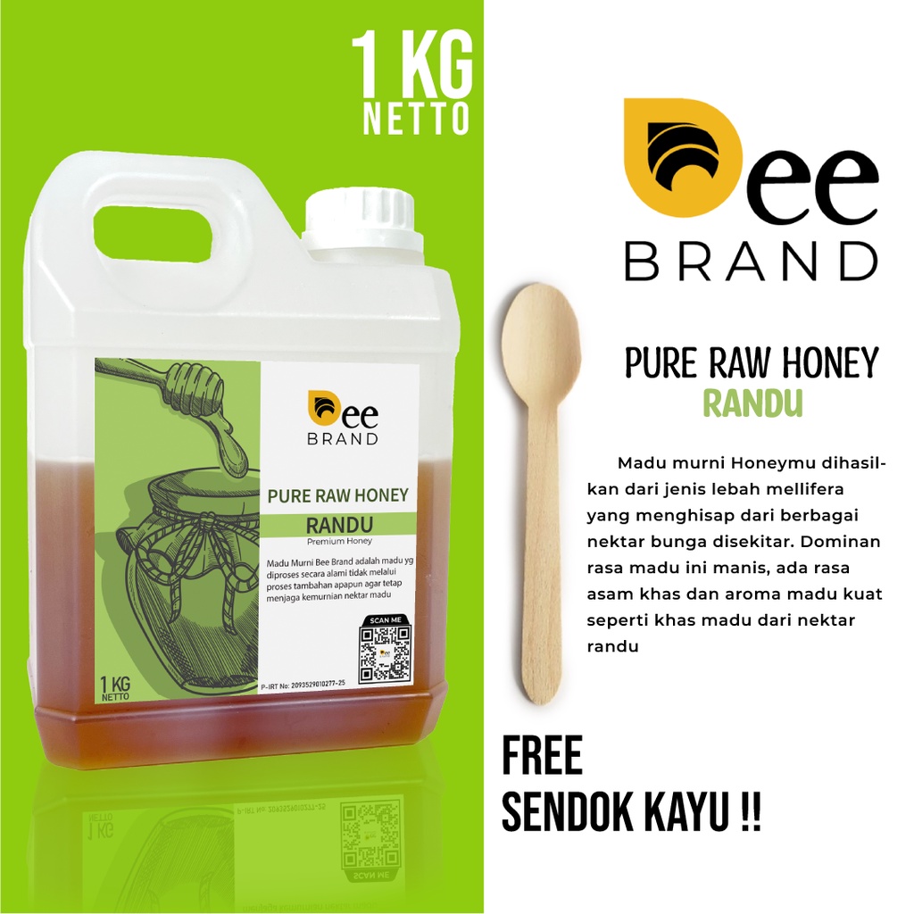 

[1kg] Madu Murni Asli Nektar Randu