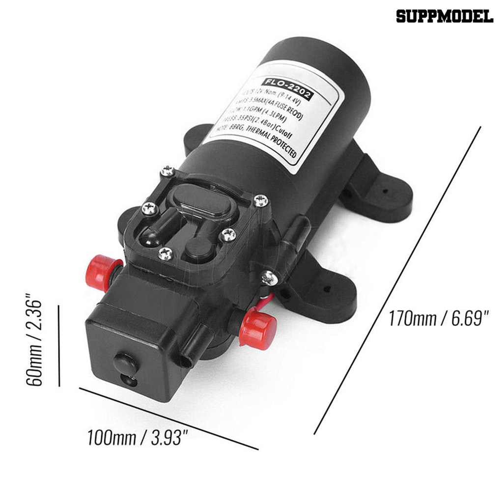 Pompa Air Diafragma Elektrik 3.5A 12V Untuk Membersihkan Mobil / Karavan