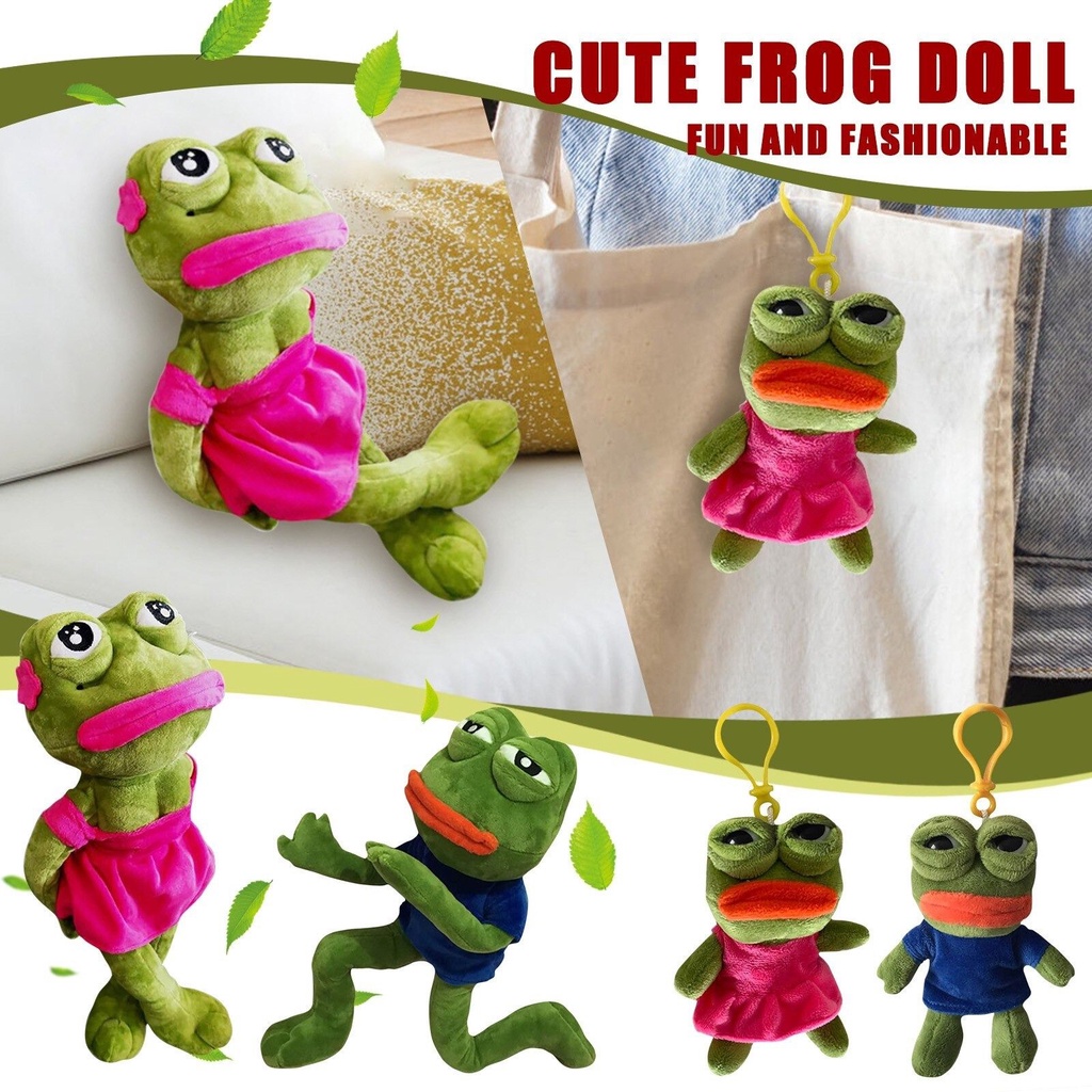 Pepe The Frog Sad Plush Pendant Gantungan Kunci Untuk Tas Sekolah