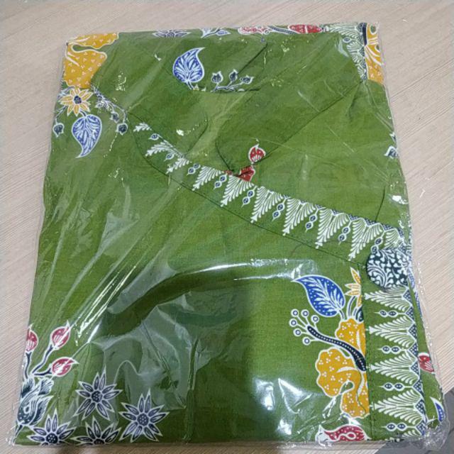 Batik Tunik Shibori Jumputan Terbaru All Size 106cm / Hrb026 Yelbor Navbor / Biru Putih / Original..