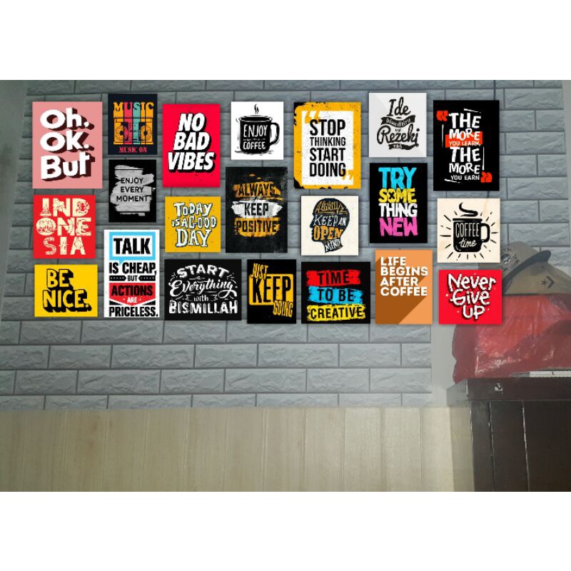Stiker Dinding - Poster Kamar - Poster dinding