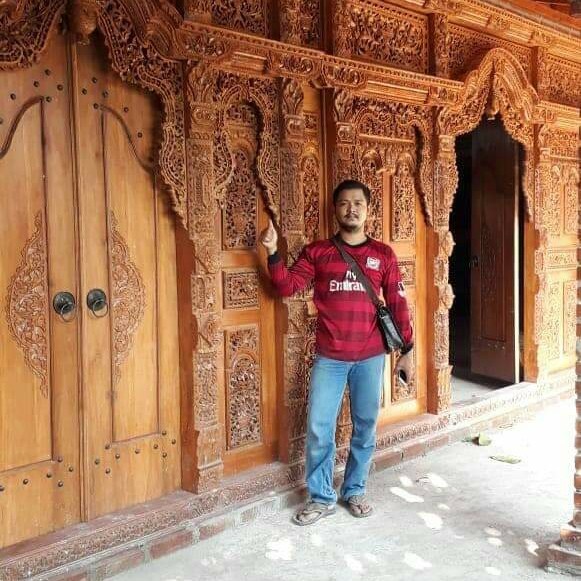jual pintu gebyok ukiran jawa full jati panjang termurah