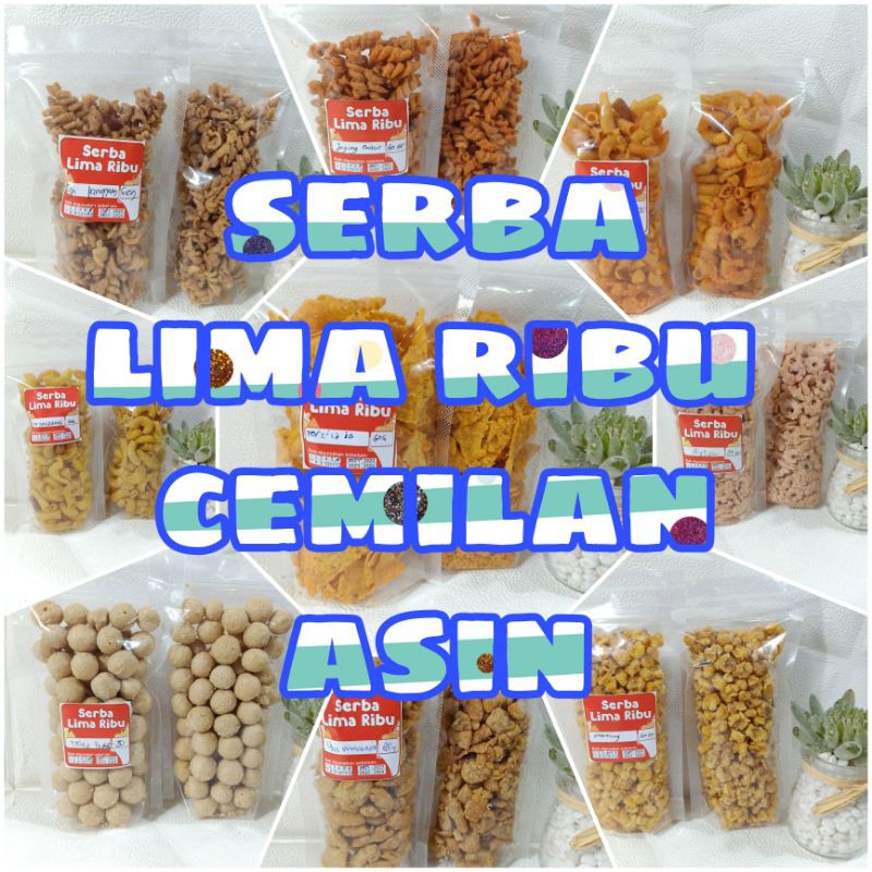 Serba Lima Ribu Cemilan Asin Part 1 Snack Kiloan Jajanan Cemilan Serba 5rb Shopee Indonesia