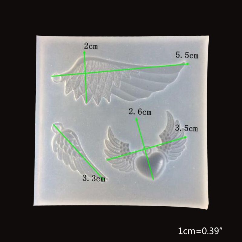 SIY  Crystal Epoxy Resin Mold Angel Wing Shape Casting Silicone Mould Handmade DIY Crafts Jewelry Making Tool