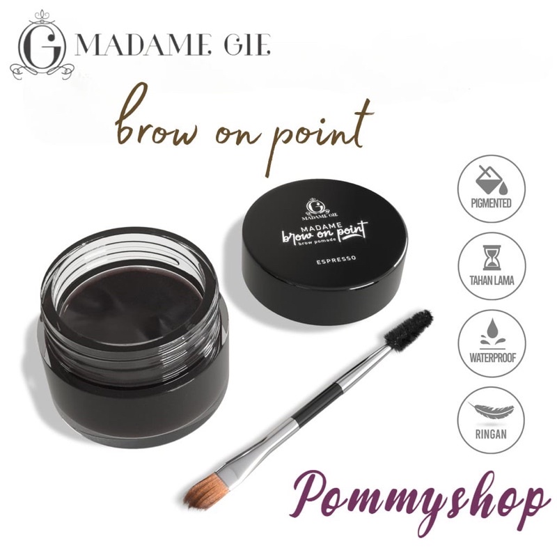 Madame Gie Brow On Point | Eyebrow Pomade Waterproof