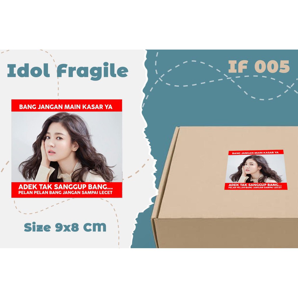 

GIANTPALACE STICKER FRAGILE KOREA LUCU KOCAK READYSTOK TERMURAH