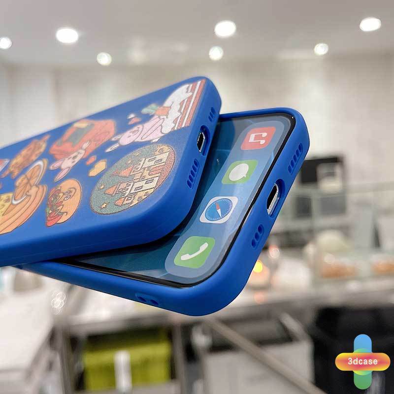 Soft TPU Case Motif Klein Blue Cartoon label Untuk Realme C21Y C11 2021 C15 C21 C25 C20 C12 C3 C25S 5 5S 5i 6i C17 7i C1 C25Y C2 C3i C20A realme Narzo 20 10 10A 20A 30A Camera Lens Protection Case Cover