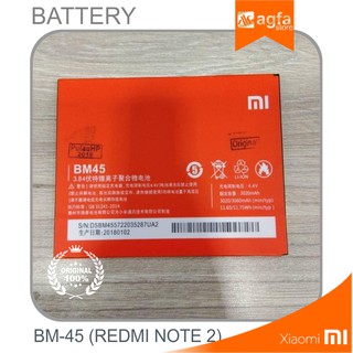 BATTERY XIAOMI BM 45 REDMI NOTE 2 ORI 100 BATRE BATERAI