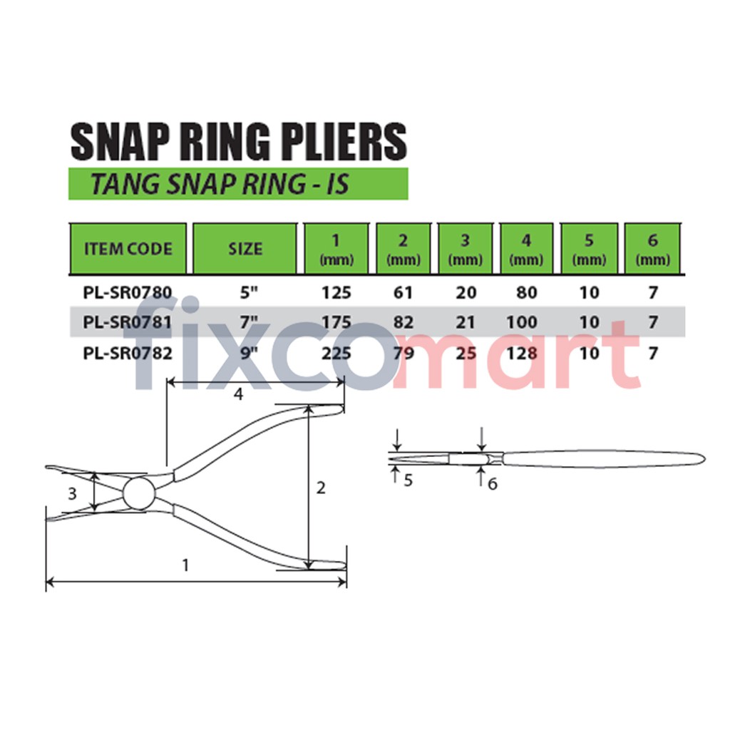 Tekiro Tang Snap Ring 9 Inch / Snap Ring Is 9&quot;