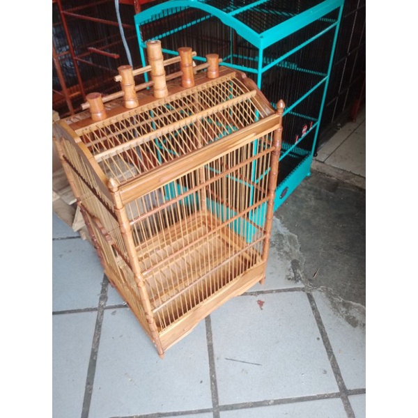 SANGKAR KANDANG BAMBU JAJAR PERNIS NO.3 UK 30x36