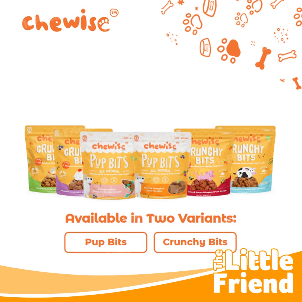 Snack Cemilan Treat Anjing CHEWISE PUP CRUNCHY BITS Natural Oven Baked