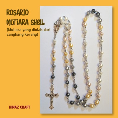 Rosario Mutiara Shell (Mutiara dari Cangkang Kerang)