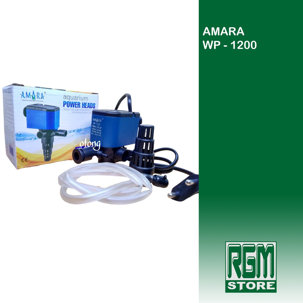 Amara WP1200 WP 1200 power heads mesin pompa celup aquarium aquascape murah