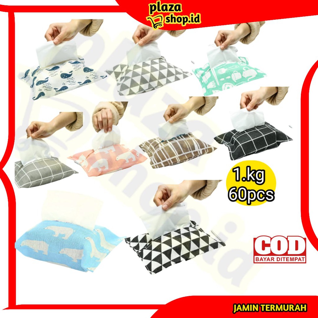 Plazashopâ¨ kt222 Tempat tisu Bahan Kanvas / Tempat Tisu