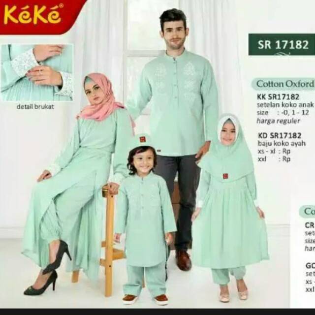 GAMIS COUPLE KELUARGA/ GAMIS KEKE/ KEMEJA KOKO