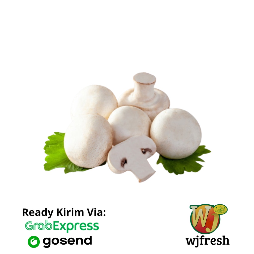 

Jamur champignon Champignon mushroom Kemasan 250 gram Sayuran segar bandung Sayuran fresh siap masak