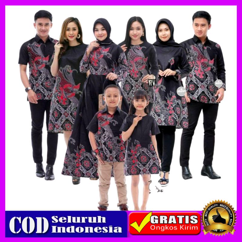 [PROMO MINGGU INI] SETELAN KELUARGA TERLENGKAP baju couple batik keluarga batik kondangan seragam batik kerja kemeja blouse sarimbit gamis batik set pakaian keluarga BY BATIK PITTO