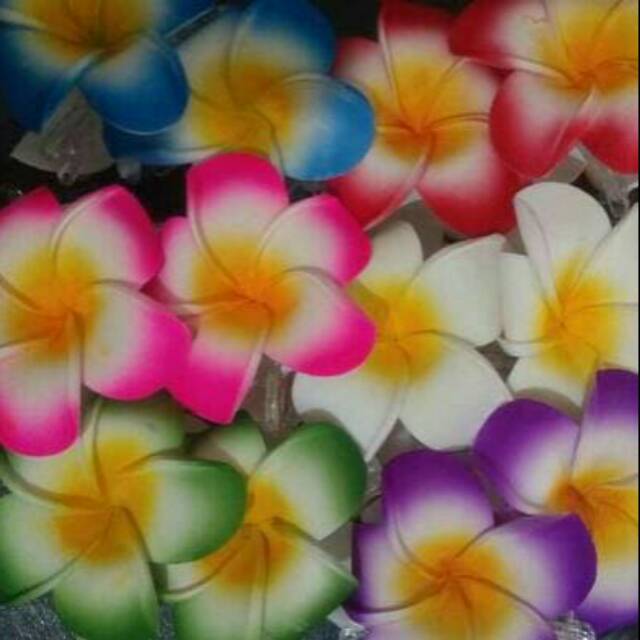 Bros bunga bali isi 10pcs || peniti bros bunga bali