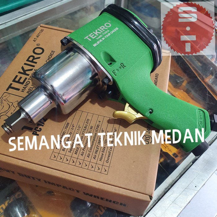 BOR AIR IMPACT WRENCH BUKA ALAT BUKA RODA ANGIN BAN 1/2" HIJAU TEKIRO