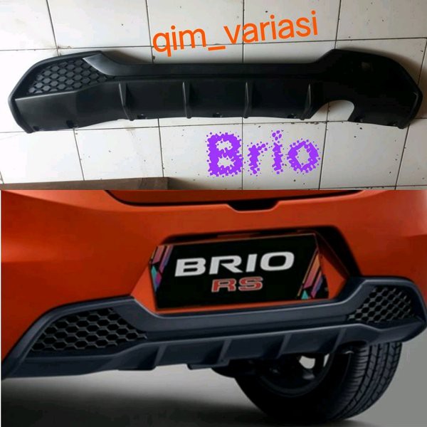 Spoiler Diffuser Bumper Belakang Brio RS 2018 2019 2020