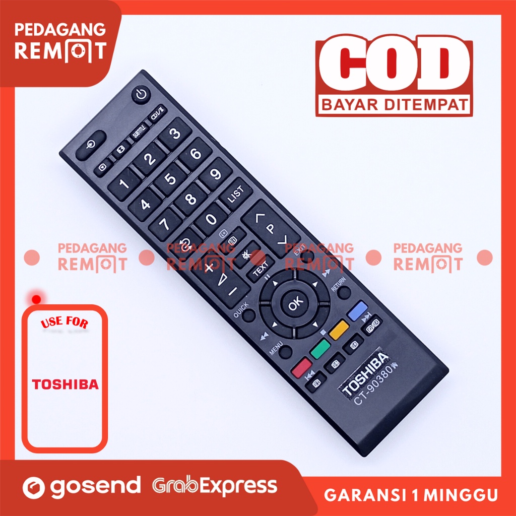 Remote TV Toshiba LCD LED Regza CT-90380 CT-90336