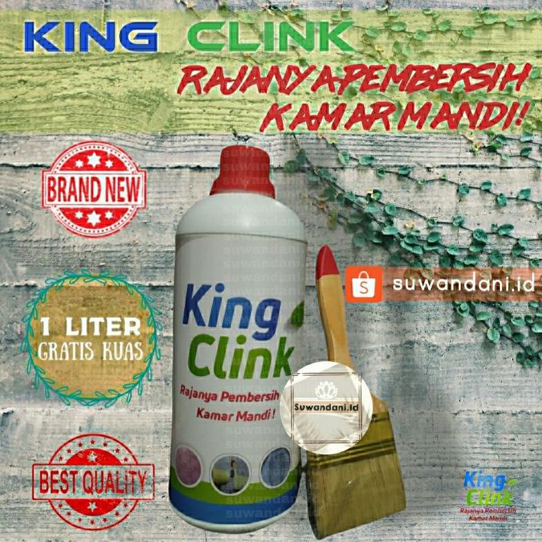 KING CLINK RAJANYA PEMBERSIH KAMAR MANDI (GRATIS KUAS+BISA ) / PEMBERSIH KAMAR MANDI NODA MEMBANDEL 