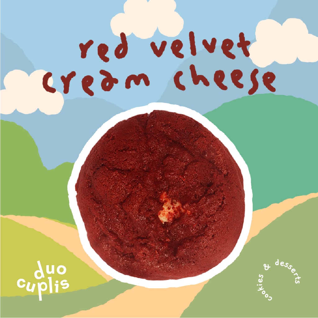 

Red Velvet Cream Cheese Soft Cookie