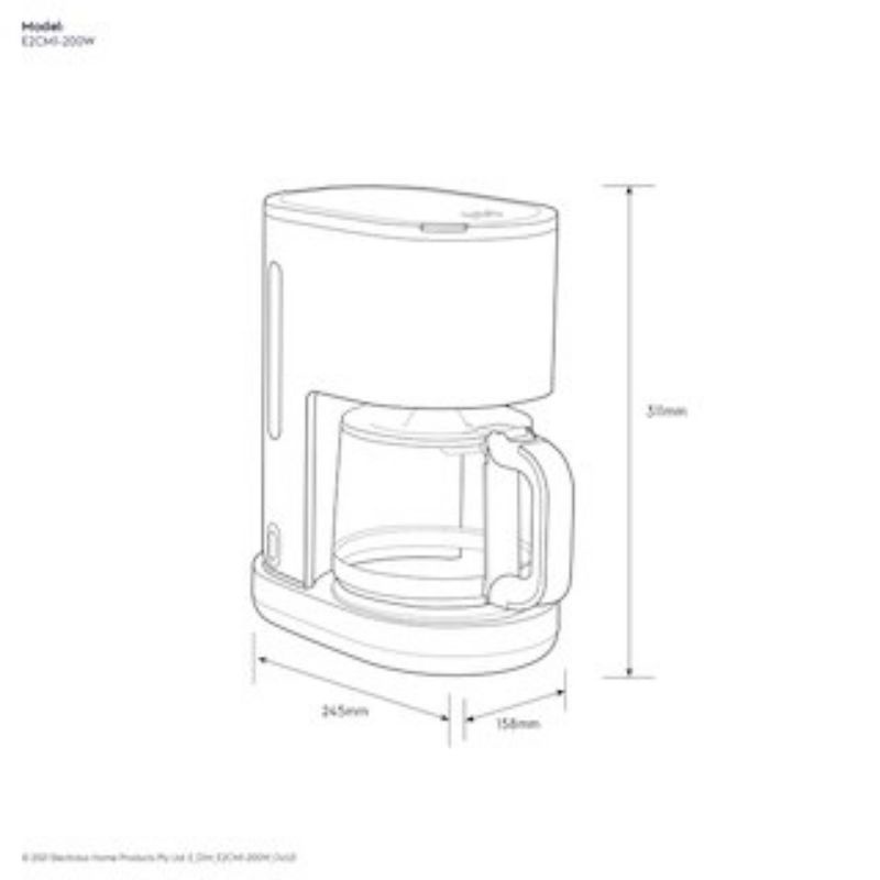 electrolux coffee maker e2cm1-200w / e2cm1200w / e2cm1 200 w 1.25l