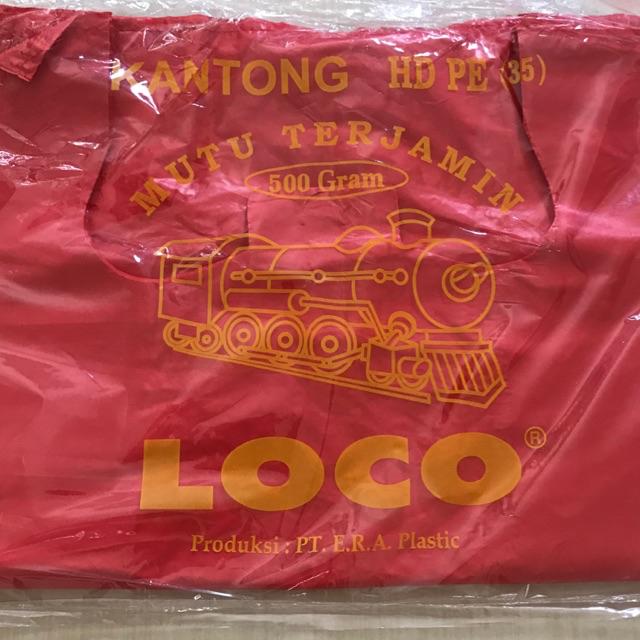 Plastik loco merah tebal 24,28,35 ,40 (500gr)-35x55