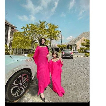 Kaftan Diamond warna pink