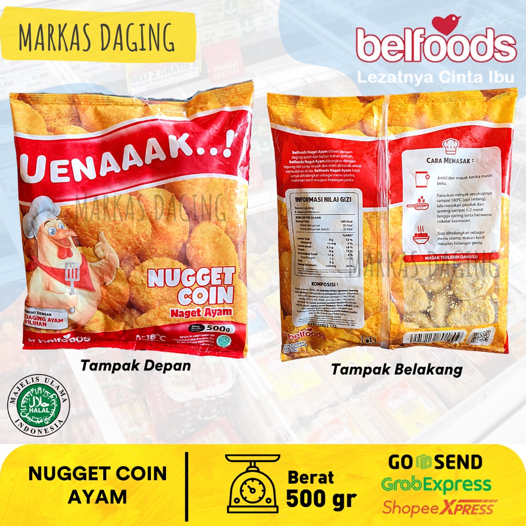 BELFOODS UENAAAK NUGGET S 500 GR