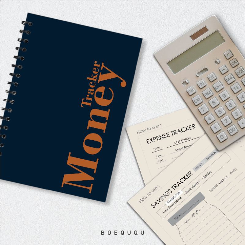 

BOEQUQU - [Money Tracker Book] Buku Catatan Keuangan Laporan Keuangan / Money Tracker Custom Design