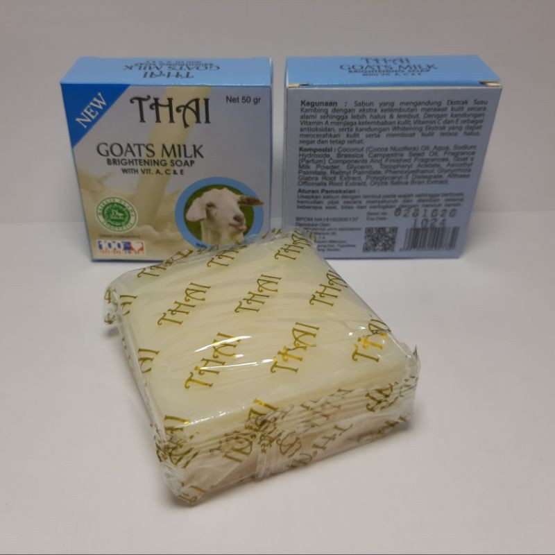 THAI GOATS MILK SOAP 50g BPOM HALAL