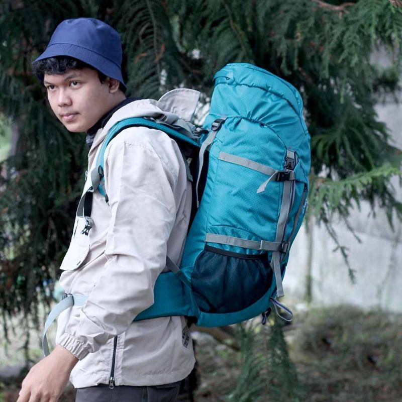 New Tas Carrier 60 Liter Terbaru Pria Wanita Biru | Ransel Tas Semi Carier | Tas Outdoor | Tas Gunung | Tas Keril | Tas Hiking The North Face Elektra 55+5 L Series