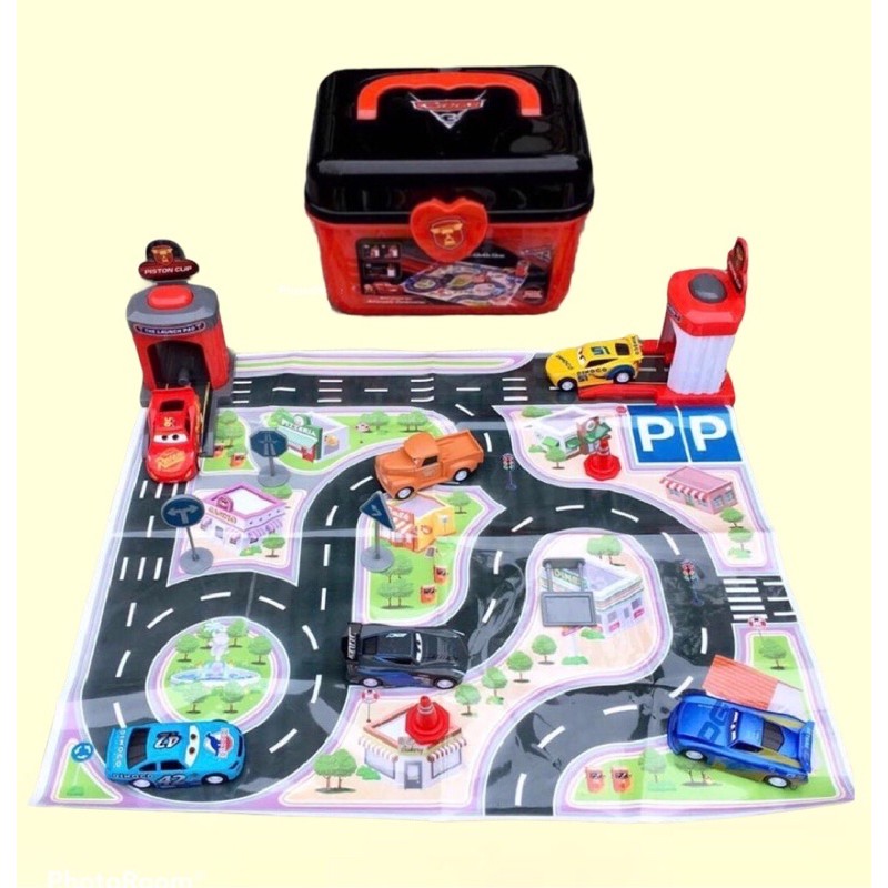 Mainan anak PLAYSET BOX CARS  PLAYMAT