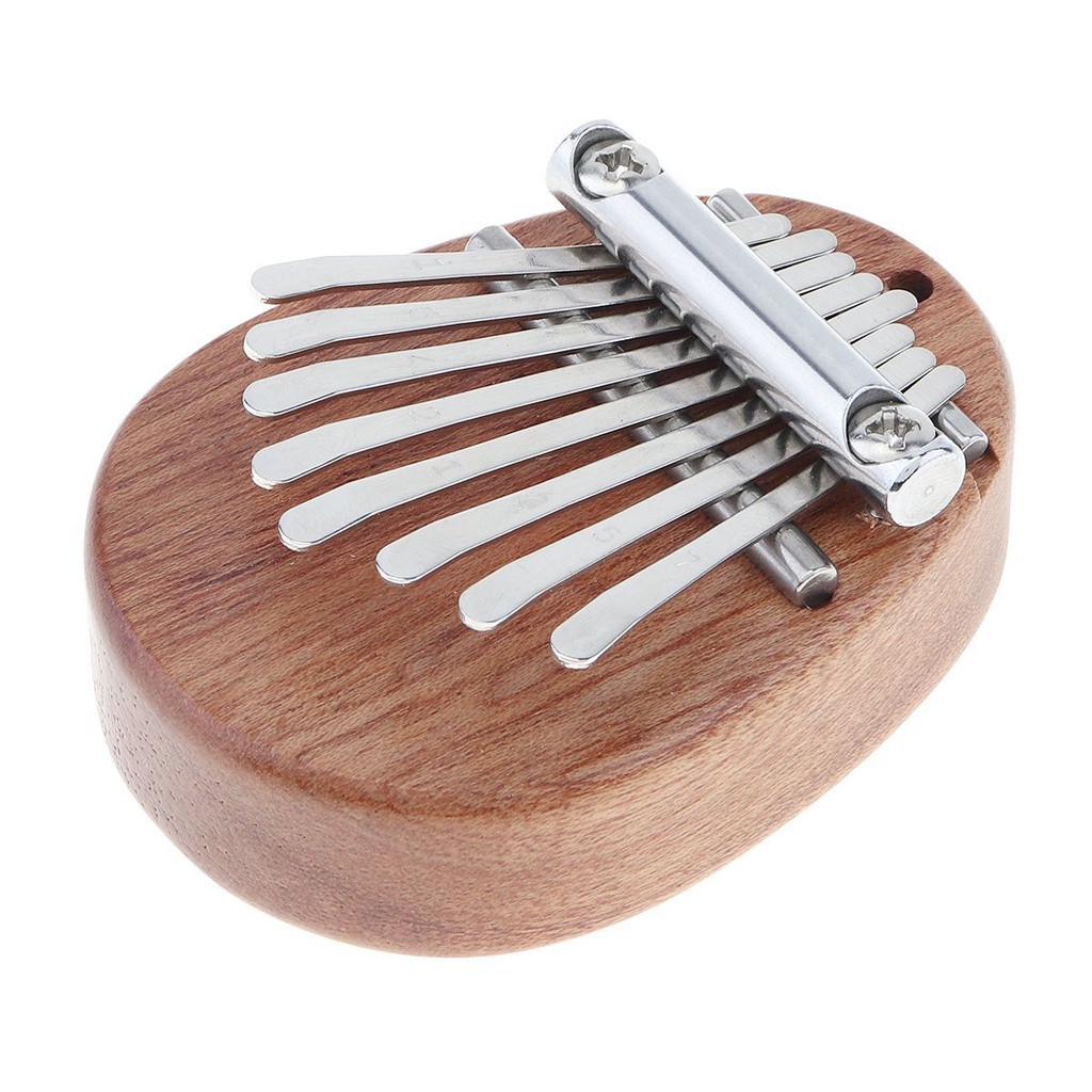 Kalung Mbira Kalimba Mini 8 Kunci Bahan Kayu Mahoni