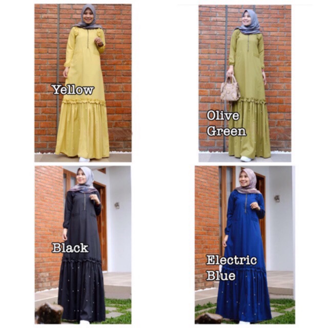 ZAHWA MAXI DRESS / PEVITA DRESS Amelia mutiara tabur