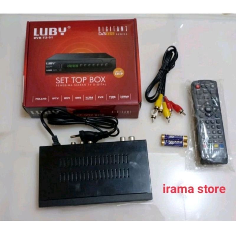Set Top Box Tv Digital Luby DVB-T2-01 / STB Penerima siaran tv digital Receiver Murah tiktok,video youtube