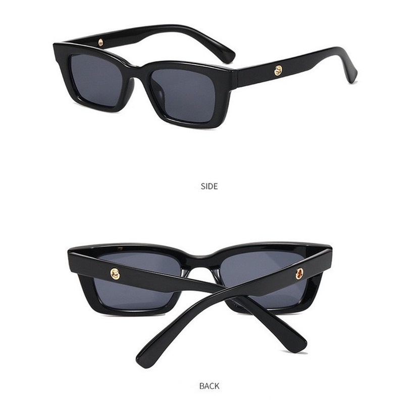 Magic789 Vintage Hitam Mata Kucing Frame Kacamata Hitam Untuk Wanita Pria Trendi UV Blocking Lens Shades All-match Mengemudi Kacamata OOTD