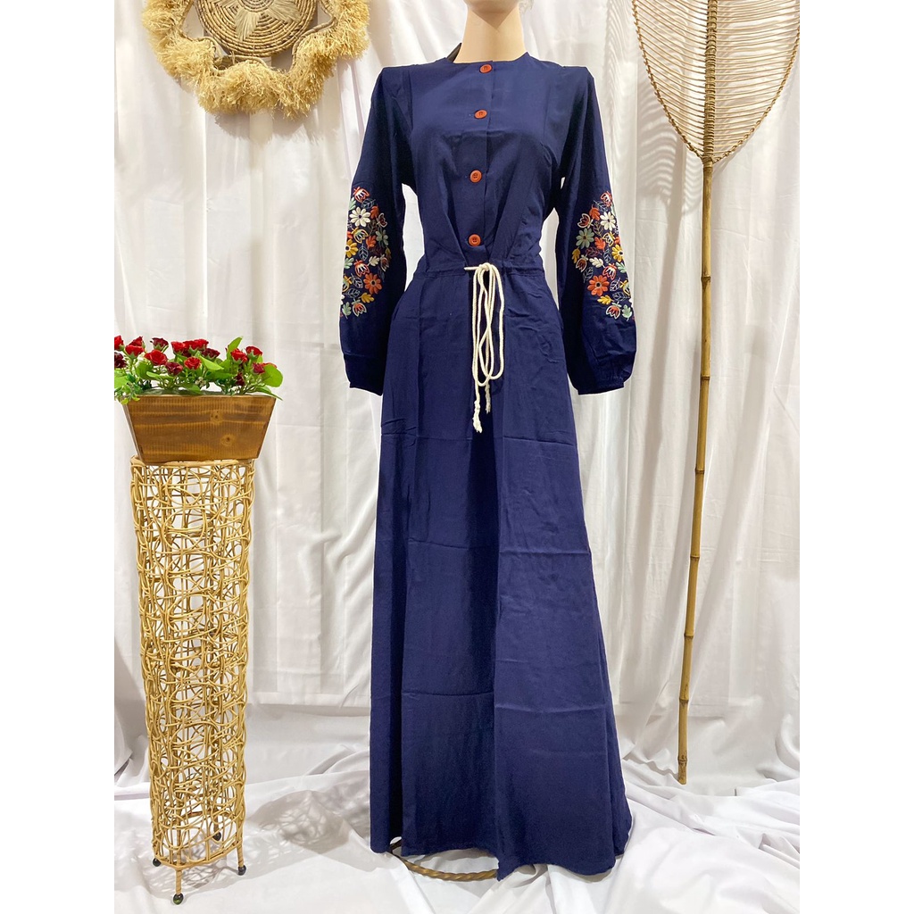 Abaya Dannis Ori Murah SALE Size XS - Navy