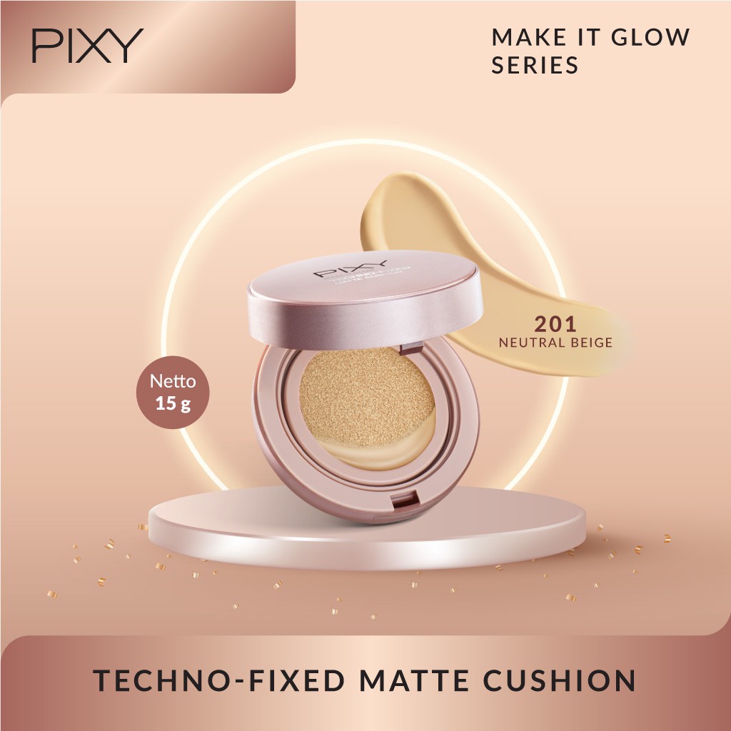 PIXY MAKE It GLOW Techno Fixed Matte Cushion