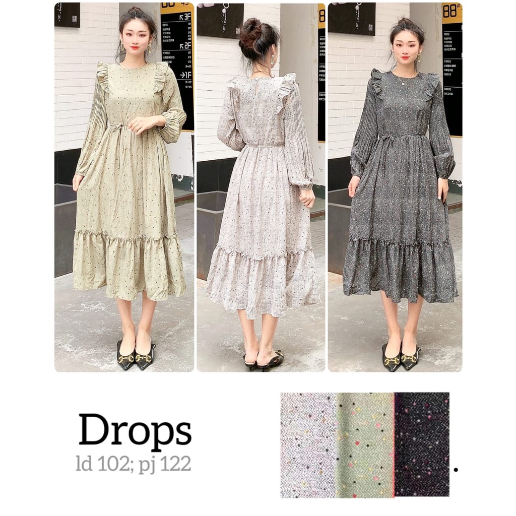 Long Tunik Bangkok   Bahan Crepe Import Bangkok