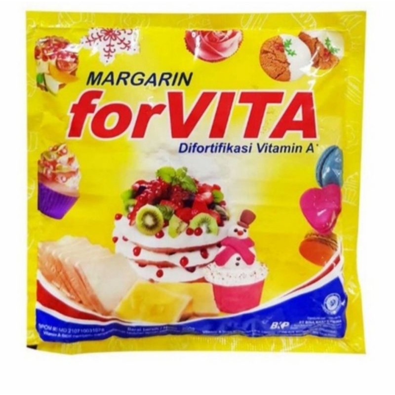 

Margarin Forvita 200 gram Mentega