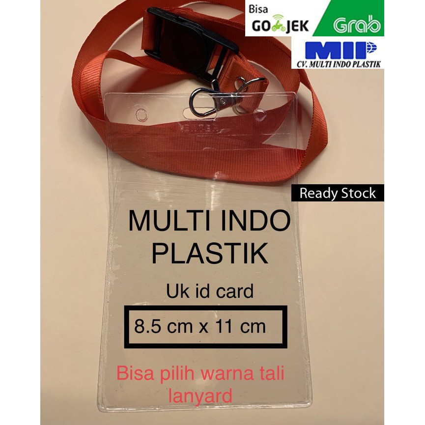 

Tali nametag uk 8.5 x 11/plastik ID Card/kantong ID Card/nametag murah